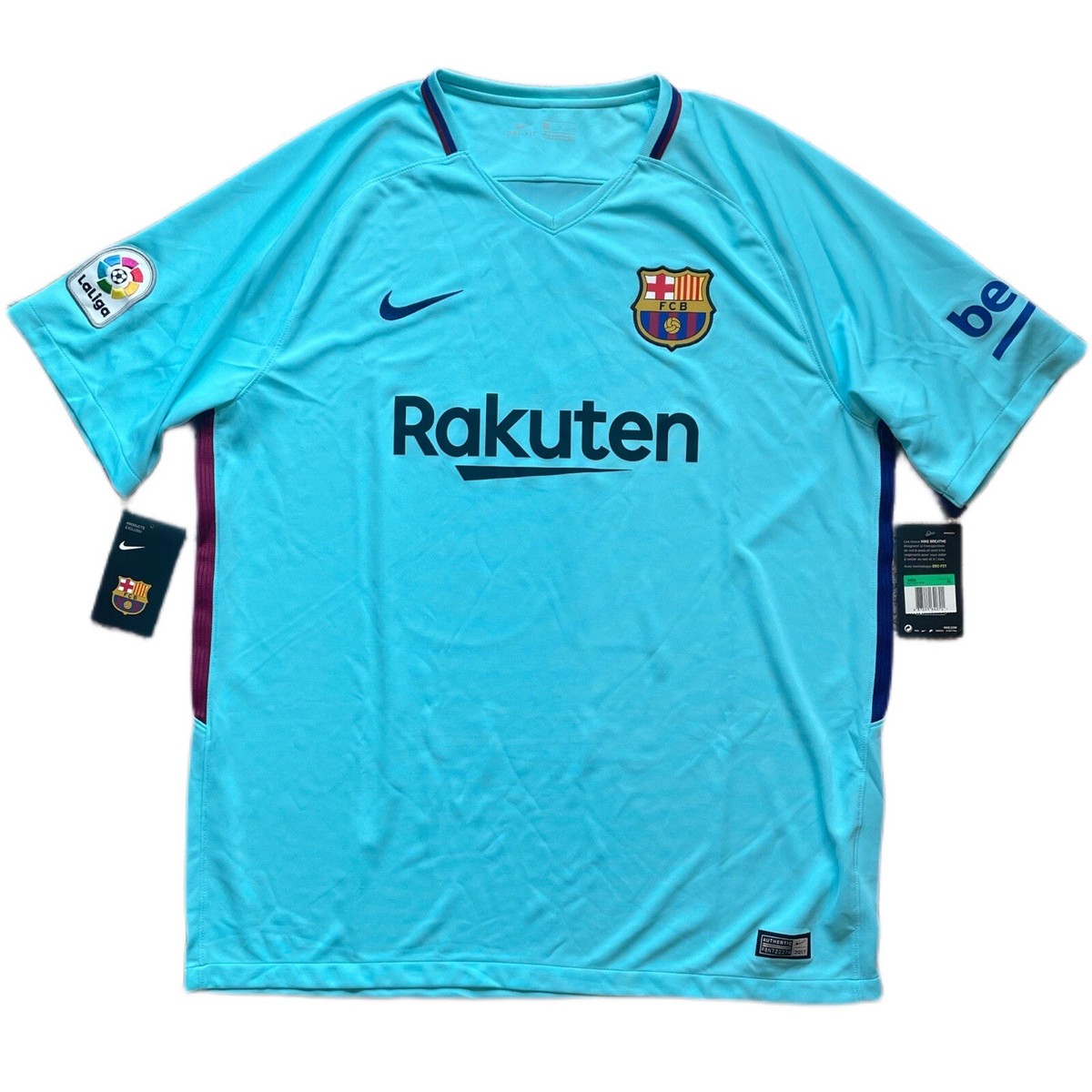 17-18 FC Barcelona MESSI 10番　away NIKE S 2017/18 Barcelona Away Jersey #10 Messi XL Nike Soccer La