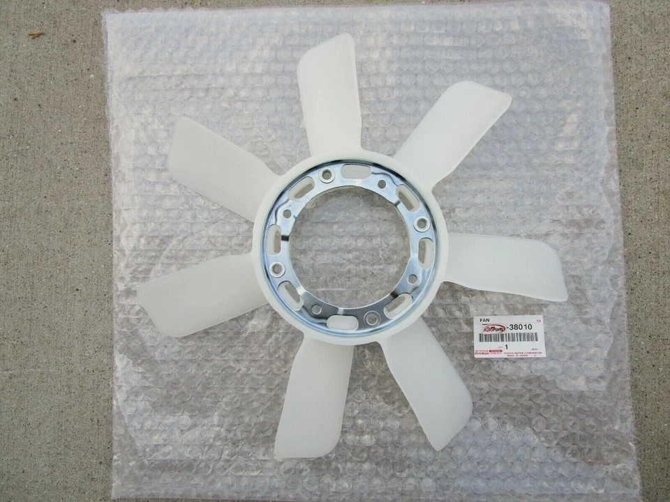 适合:78 - 85 丰田 CELICA 2.2L 2.4L 发动机冷却夹 7 刀片风扇原始设备制造商新品 — 第 2/2 张图片