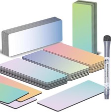Magnetic Dry Erase Labels - 50 Pcs Reusable Strips for Classroom Home Office ...