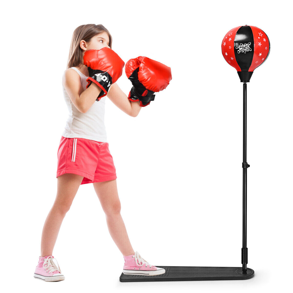 Kids Punching Bag With Adjustable Stand and Boxing Gloves for sale online eBay