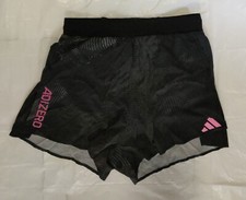 adidas adizero split shorts track  field running marathon Small Black IA0006