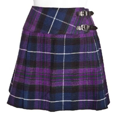 THE SCOTLAND KILT COMPANY New Ladies Pride of Scotland Tartan Scottish Mini Billie Kilt Skirt Sizes 8-18