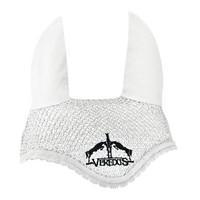 Veredus Fly Fringe White & Black With Ears For Horse Washable Cotton Veredus Fly Fringe White & Black With Ears For Horse Washable Cotton