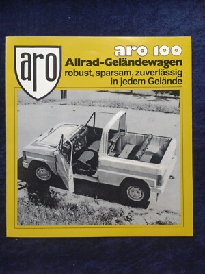 Aro 100 Allrad Geländewagen 100 101 103 104 Prospekt ca. 1981