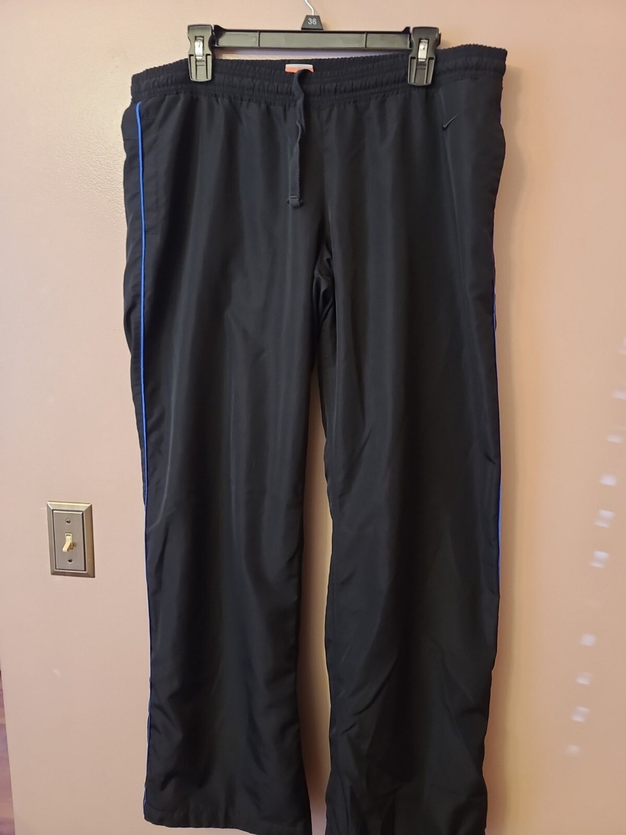 The Athletic Dept Nike Woven Mesh Lined Black Track Pants Mens 