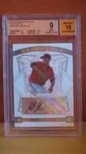 2009 Bowman Sterling Mike Minor Autograph Refractor Card BGS 9 Auto 10.