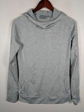 Athleta Sweatshirt Women  s Size Small Gray Hooded Pullover Zip Pocket Thumbhole