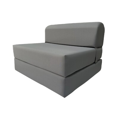 Sleeper Chair Folding Foam Beds, Foldable Sofa Bed Sit Sleep 6 x 32 x 70 Gray