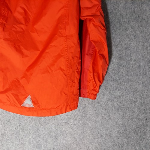 LL Bean Kids Jacket 10 12 Red Full Zip Fleece Lined Pocket Hooded Water Repelent - Picture 8 of 15