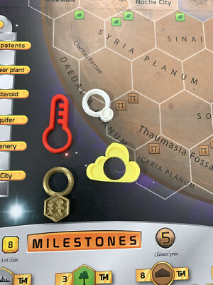 Global Parameter Marker 3D Textured Tokens for Board Game Terraforming Mars