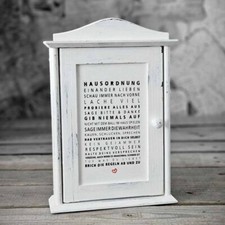 Vintage Schl&uuml;sselkasten Landhaus Shabby Retro Holz Schl&uuml;sselschrank Handarbeit