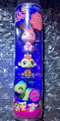 2007 Hasbro Littlest Pet Shop Spring Pets #499 Iguana #500 Rabbit#501 Monkey LPS