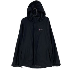 BERGHAUS Black Hooded Parka Jacket Size EU 44 UK 16 US 14