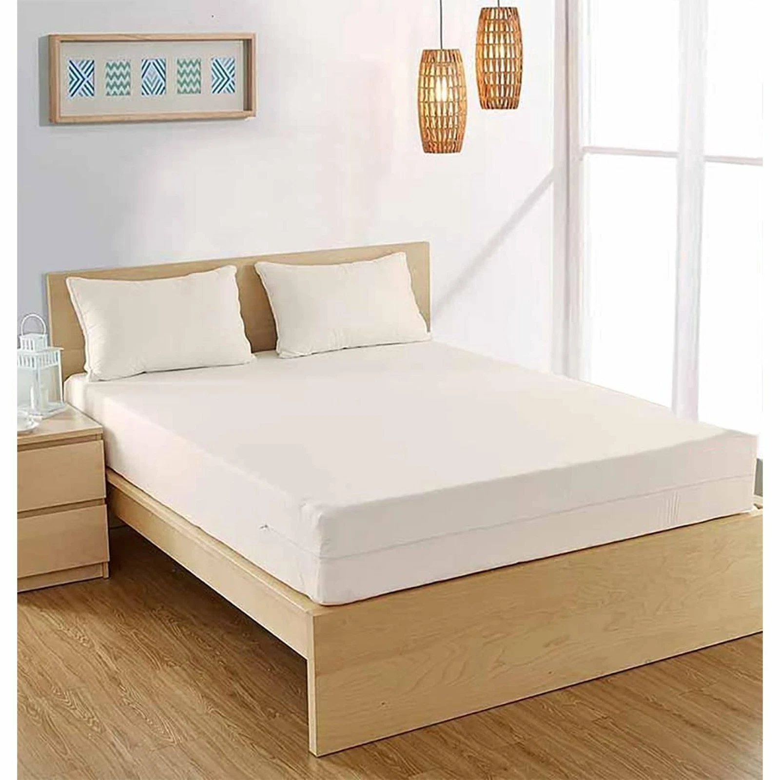 100% Cotton Fleetwood Cotton Mattress Cover, Zips around the mattress
Opens in a new window or tab