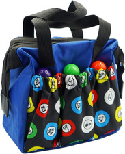 Bingo Dauber Bags with 6 Pockets Blue Bingo Tote Bag