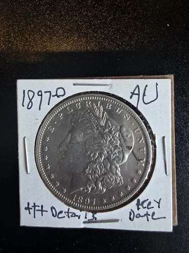 1897 O MORGAN DOLLAR SCARCE BETTER DATE NICE AU CONDITION