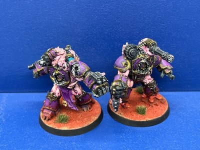 2 Obliterators der Emperors Children / Chaos Marines GUT BEMALT 1
