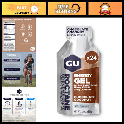 Ultra Endurance Energy Gel - Vegan, Gluten-Free, Dairy-Free, 24-Pack - Chocolate