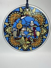 Hussingtree Stained Glass Knights Circular Window Decoration