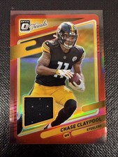 2021 Donruss Optic #TH-16 Chase Claypool Donruss Threads Red Pittsburgh Steelers
