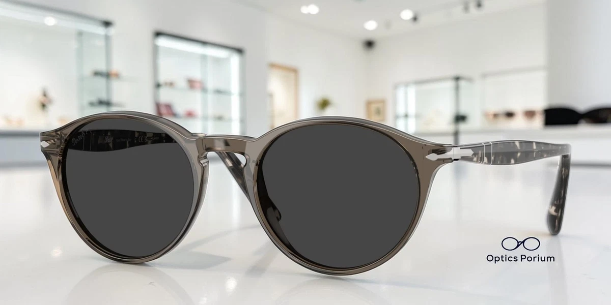 PERSOL PO3092SM 121948 Smoke Polarized Black Polarized 50 mm Men's Sunglasses