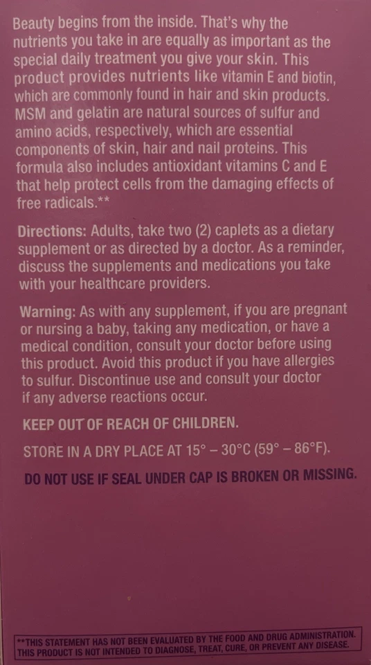 CVS Cabello Piel y Uñas Con Antioxidantes 200 Comprimidos Suplemento Dietético EXP 01/27 Foto 3 de 4