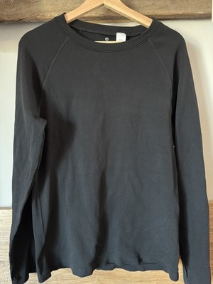 New T by Talbots Seamless Stretch Ribbed Crewneck Long Sleeve black Size L/XL