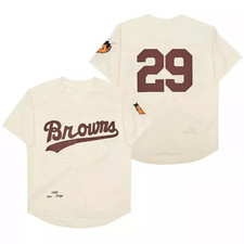1953 Paige #29 Browns Baseball Jerseys St. Louis Beige All Stitched Any Size