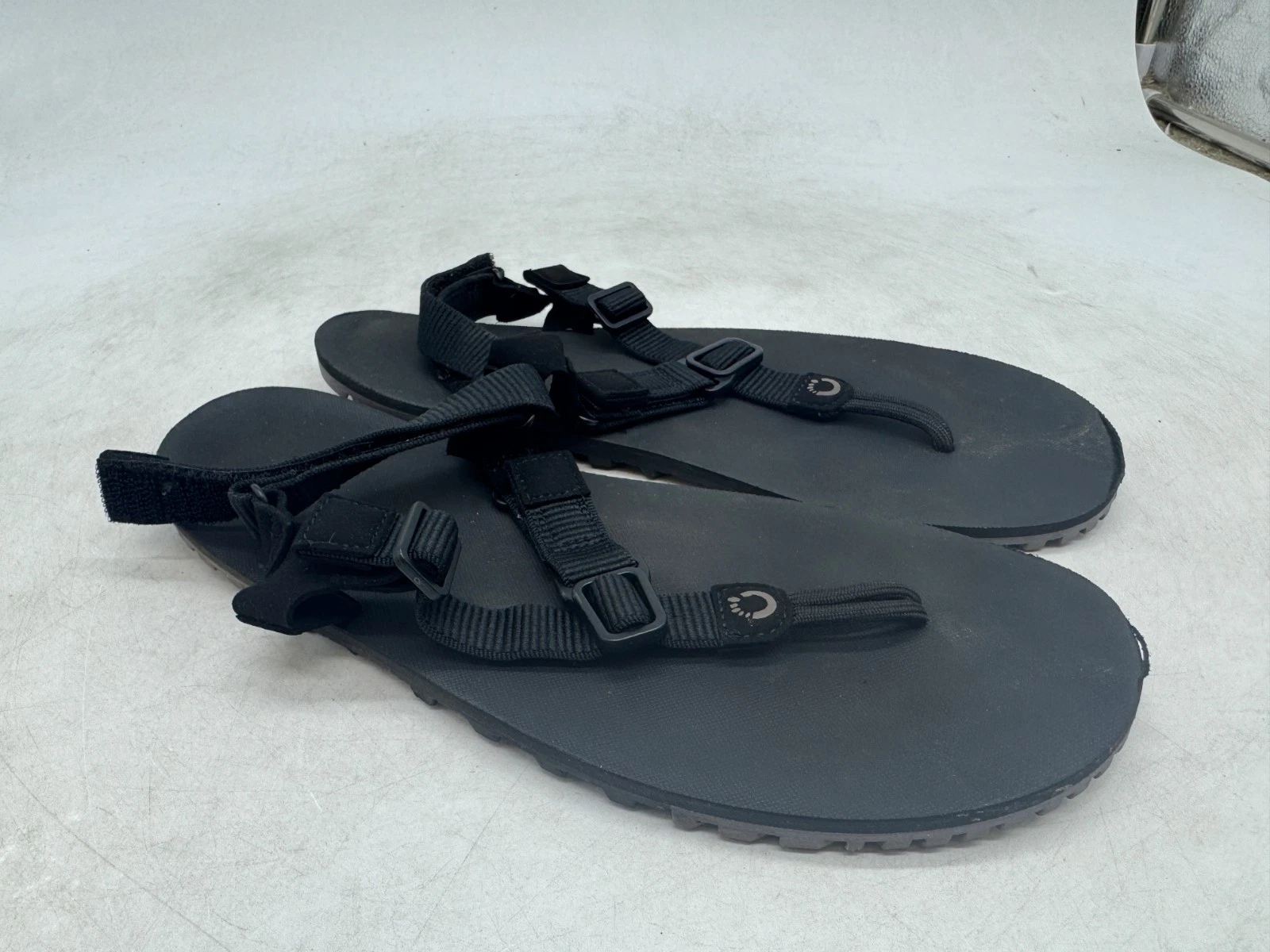 Xero Shoes H-Trail Hiking Sandals Men's Black Lightweight Hook & Loop - 10