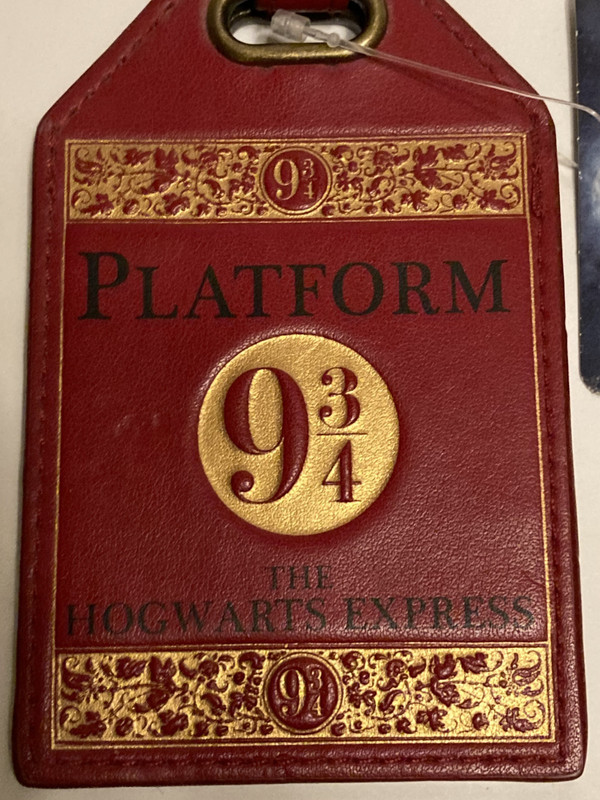 Harry Potter Platform 9 ¾ Hogwarts Express Luggage Tag 2014 Bioworld Never Used