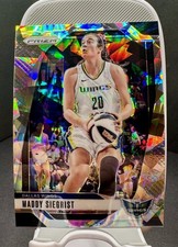 Maddy Siegrist Prizm 2024 Panini Prizm WNBA #94 Cracked Ice - Dallas Wings
