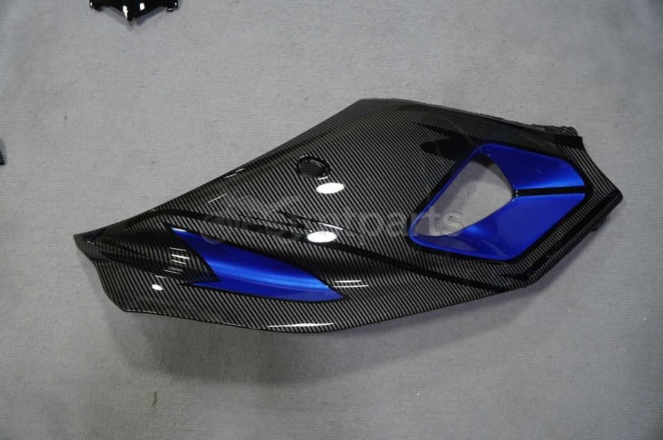 Black Carbon Fiber & Blue Fairing Kit Fit for Yamaha YZF R7 2022 2023 ...