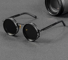Polarized Round Sunglasses ND9 Adjustable Dimming UV400 Fishing Shades