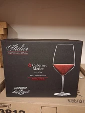 Set of 12 Luigi Bormioli Cabernet Merlot Wine Glasses 23.75 oz Made in Italy