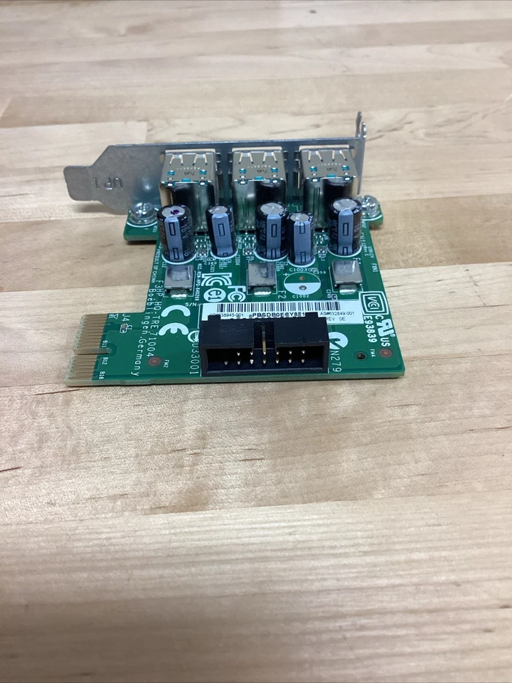 HP 3 Port Powered USB 12V PCI Express Low Profile Card 640269-001 - Image 3 of 4