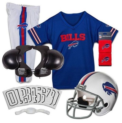 Buffalo Bills Kids NFL 8pc Deluxe Football Uniform Set, Small