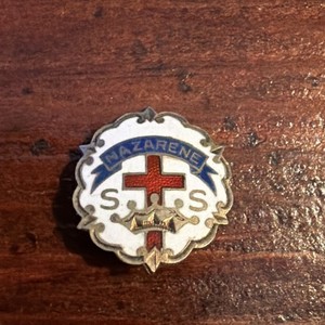 Nazarene Sunday School Lapel Pin Little's Cross & Crown System