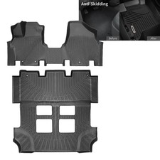 For 11-17 Honda Odyssey 3d Molded Tpe All Weather 3 Row Floor Mats Liner Set New