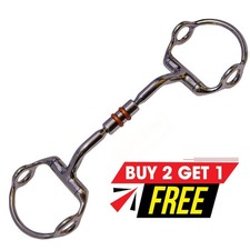 Horse Gag Bit Mullen Barrel Copper Roller Mouth Stainless Steel Snaffle Bit