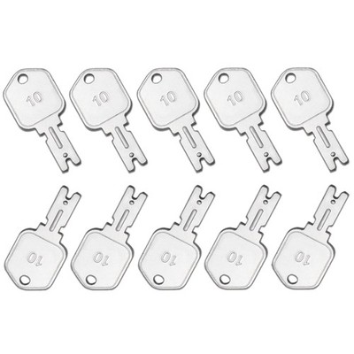 10PC 166 Forklift Key Hyster Heavy Equipment Keys for Clark Yale Hyster Komatsu