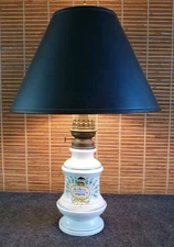 Pierre Deux French Pottery Table Lamp Hand Painted - NO SHADE --