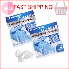 Swiffen 2 Pack 24 Pcs Ice Machine Cleaner Tablets Descaler, Clean Tablets for Ic