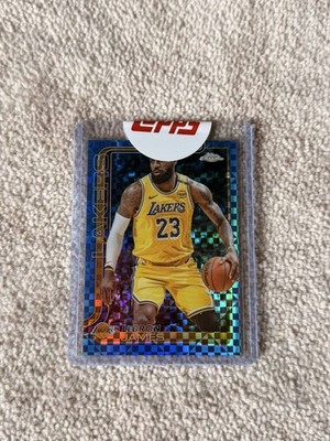 2025-26 Topps Chrome LeBron James Blue X-Fractor #127 Lakers Topps Label Sealed