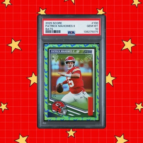 PSA 10 💎💎💎2024 Score A Treat Bats Patrick Mahomes II #137 Chiefs /399 🐐🐐🐐