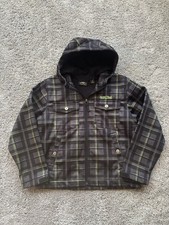 Pacific Trail Boys Soft Shell Plaid Full Zip Jacket Size S