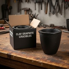 Compact Clay Graphite Crucible for Professional Jewelry Casting - Size 4