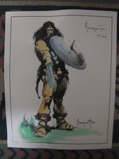 Frank Frazetta---Viking--  Hand painted & signed  art print  w/ COA  # 10/50
