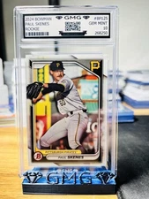 2024 Bowman Paul Skenes Rookie #BP125 GMG Graded 10 Gem Mint 💎 Pirates RC 