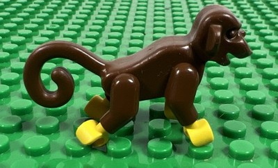 Lego Monkey Minifigure Animal Brown Pirates Vintage Retired Rare