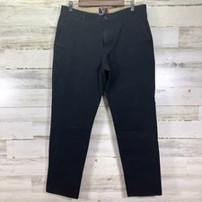 Dockers Mens Black 360 Flex Slim Fit Straight Leg Ultimate Chino Pants 33x30